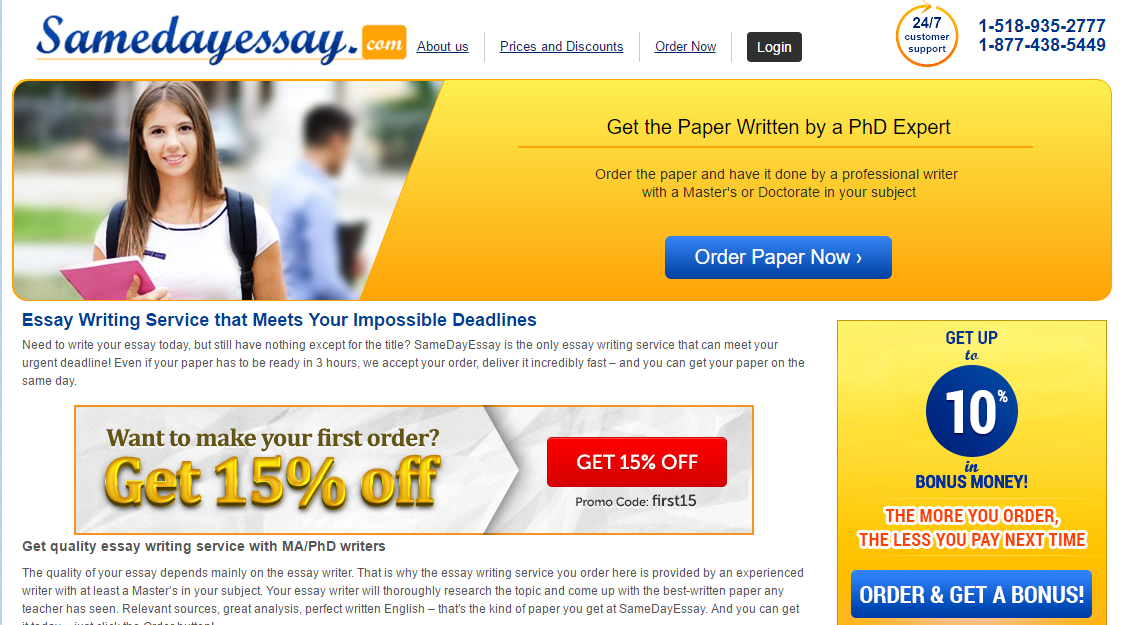 SameDayEssay.com: The Best Essay Service